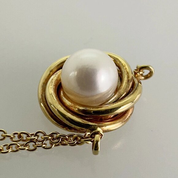 TIFFANY&Co. Yellow gold Pearl Necklace - Picture 6 of 12